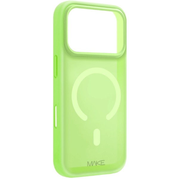 Фото - Чехол для смартфона MAKE for Apple iPhone 17 Pro Max Silicone Aura Magnet Fluorescent (MCLAM-AI17PMFS)